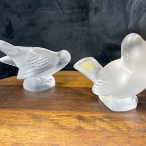 Lalique Frosted Sparrows